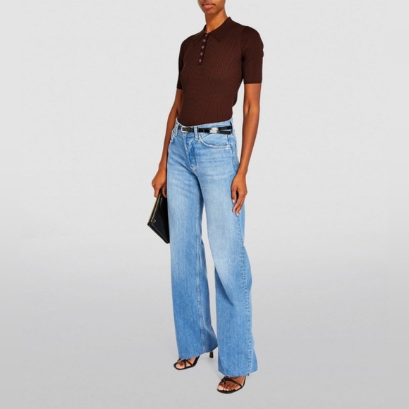 SANDRO Mileva Collared Ribbed Sweater - Picture 7 of 7